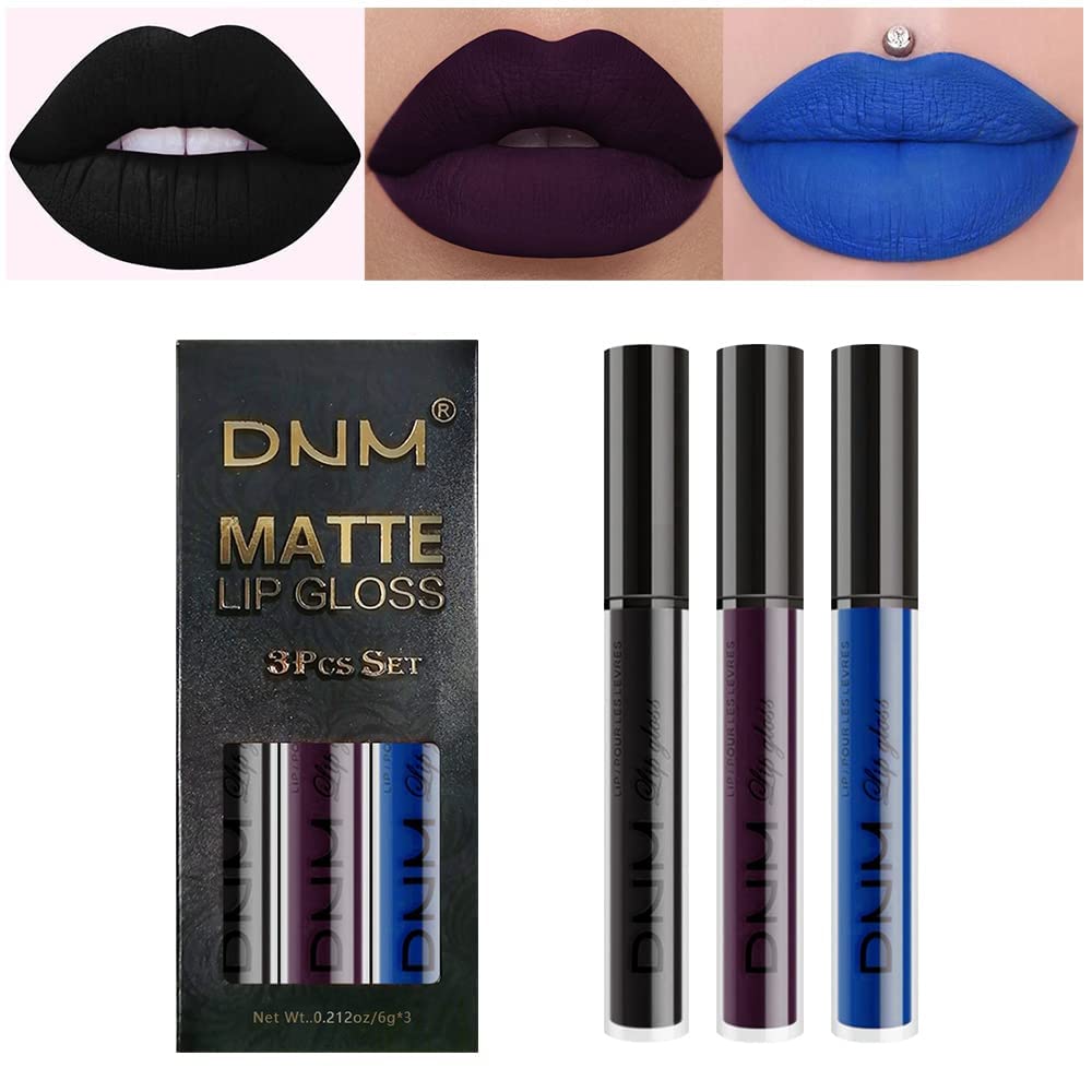 evpct 3Pcs dark matte lipstick set packaged for gifting and versatile looks