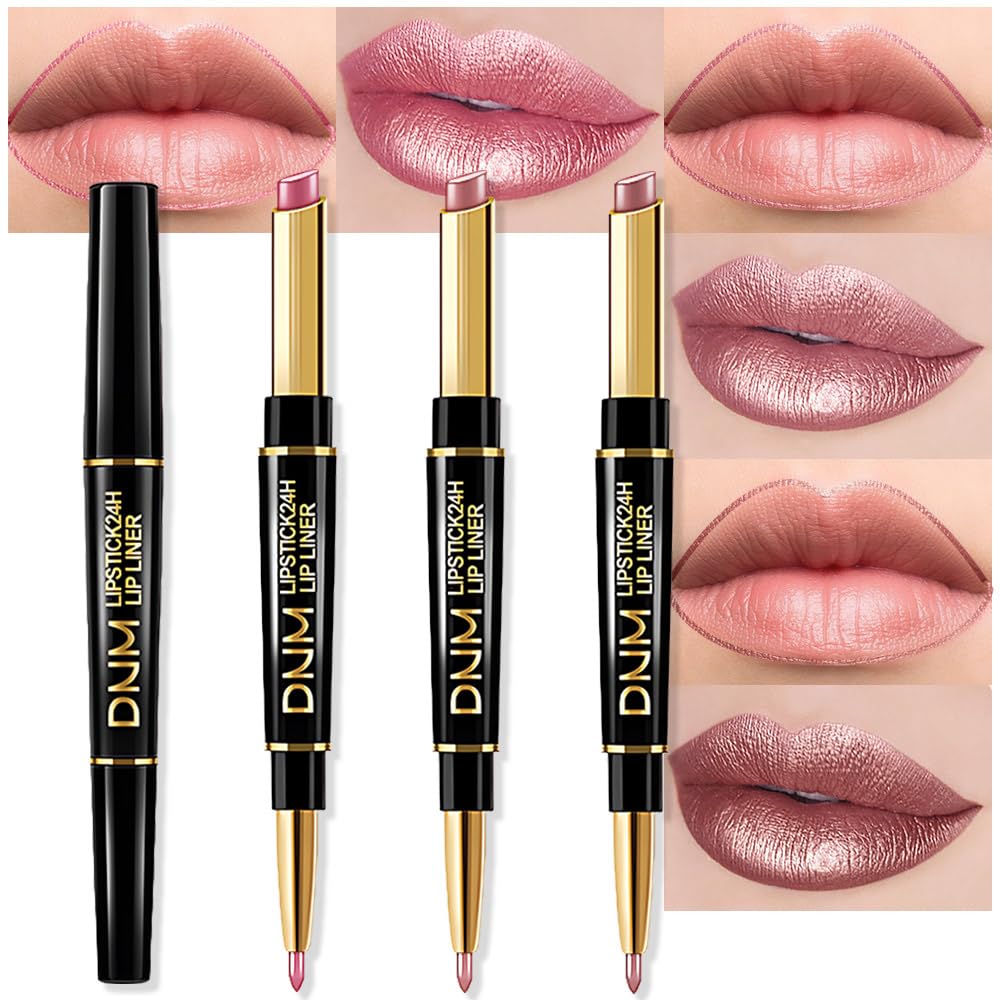 evpct 3-piece lip kit in light pink nude for precise lip lining and smooth fill
