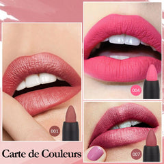 evpct velvet matte lipsticks swatches showing silky finish