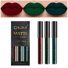 evpct 3Pcs red matte liquid lipstick set for bold daily wear
