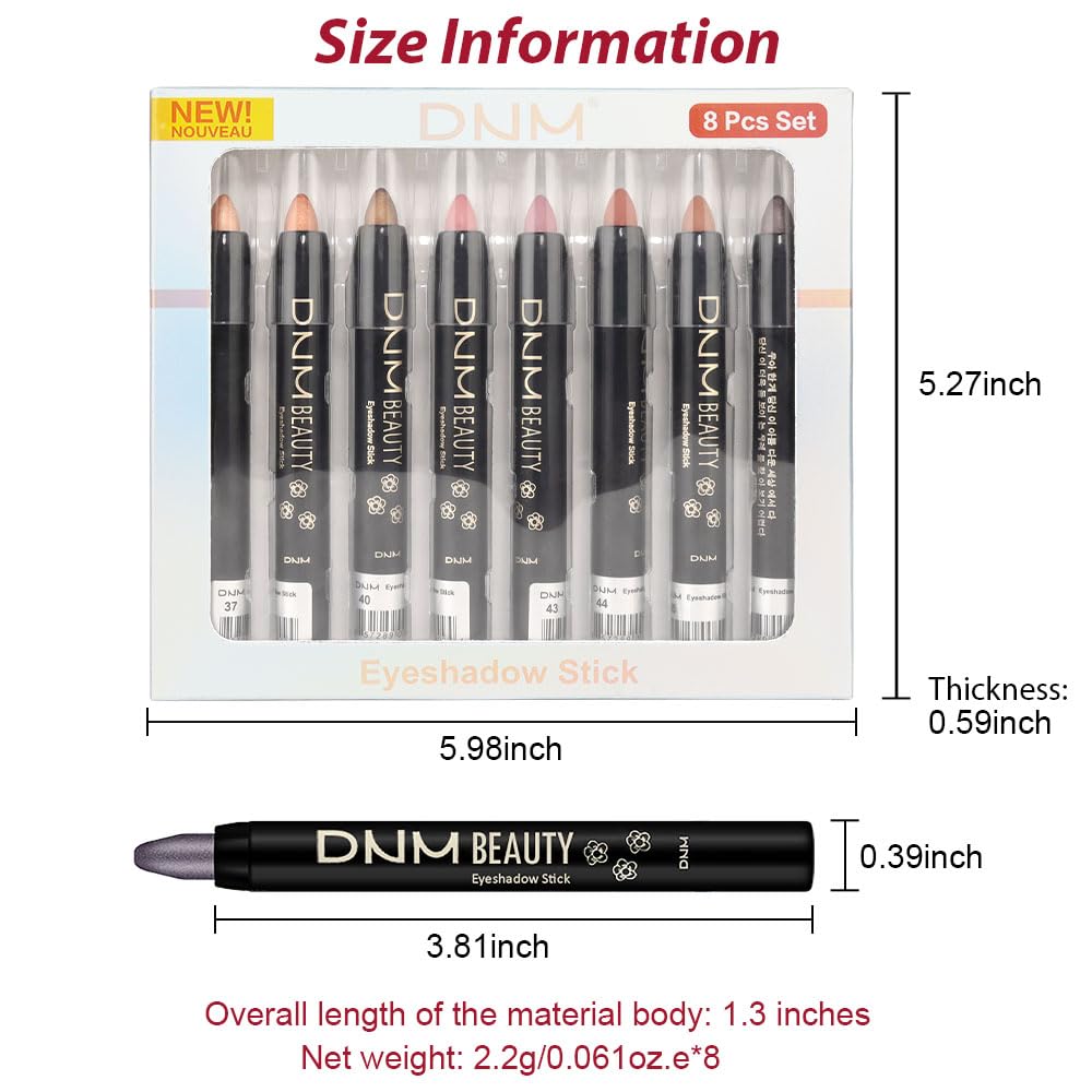 evpct 8Pcs set applying makeup for quick eye enhancement and versatility