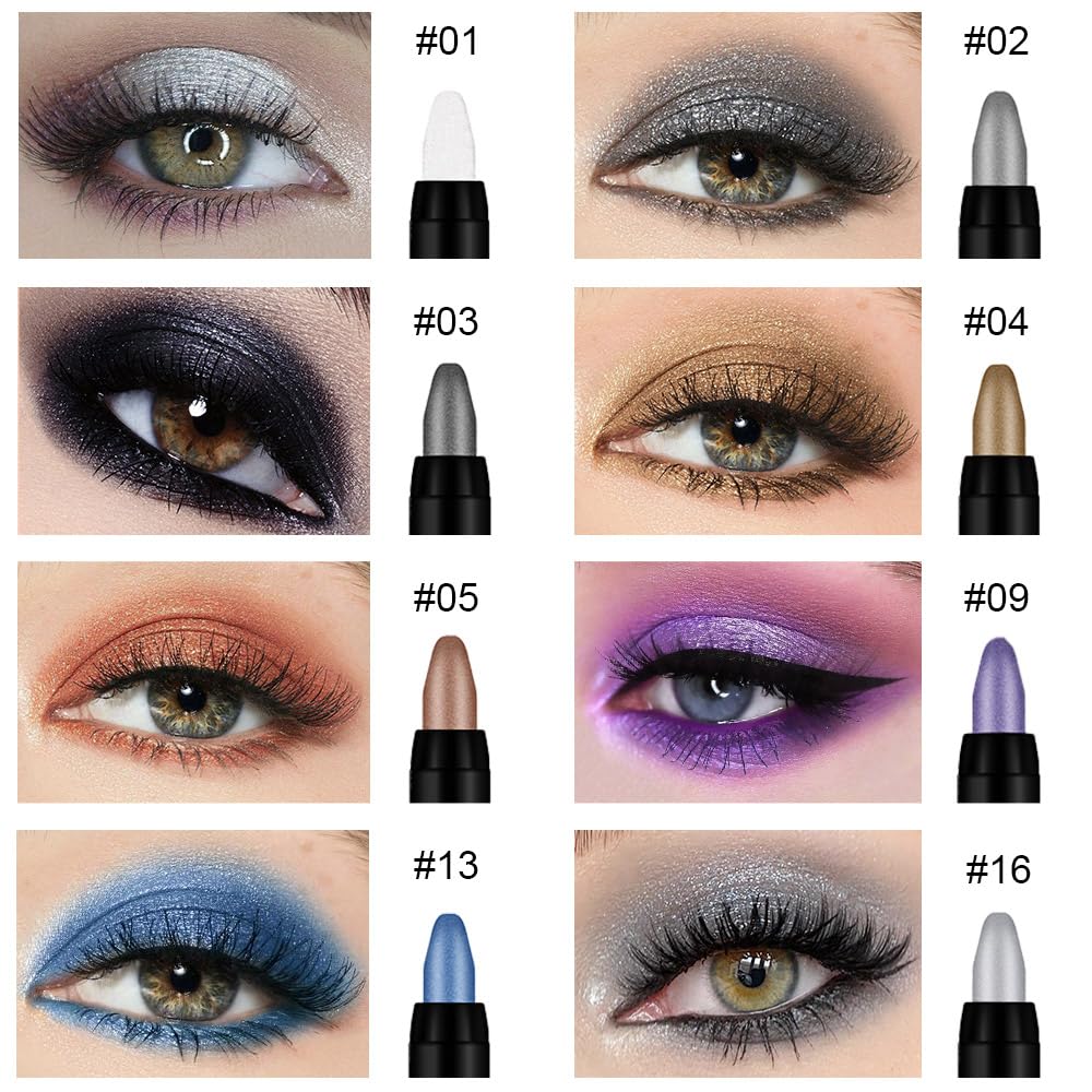 evpct glitter eye shadow stick Dazzling Grey for smoky definition with smooth blending