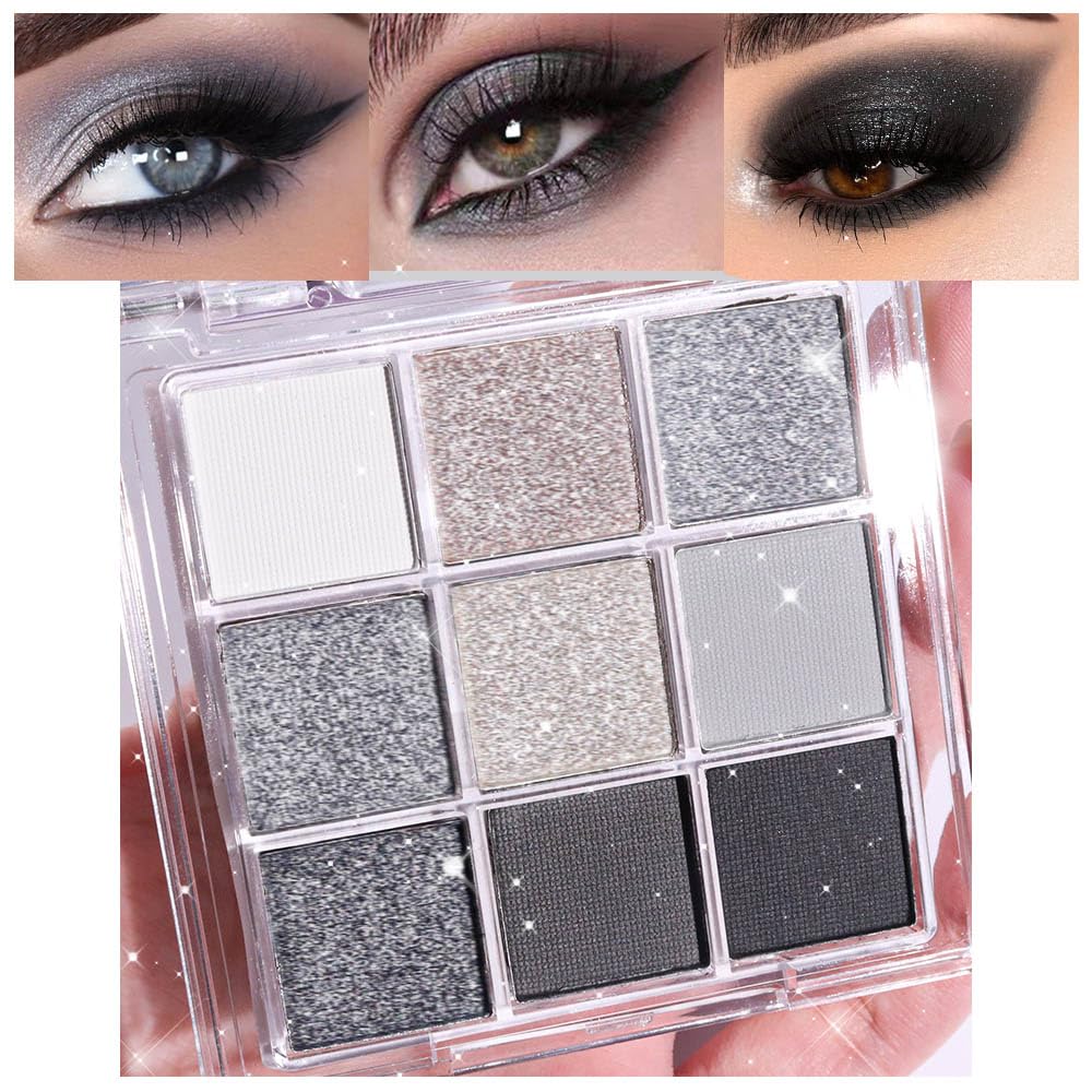 evpct 9 Colors Eyeshadow Palette close-up with velvet textures for bold looks.