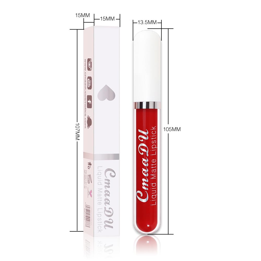 evpct Bright Sexy Red Lipstick Set ideal for office and evening events.
