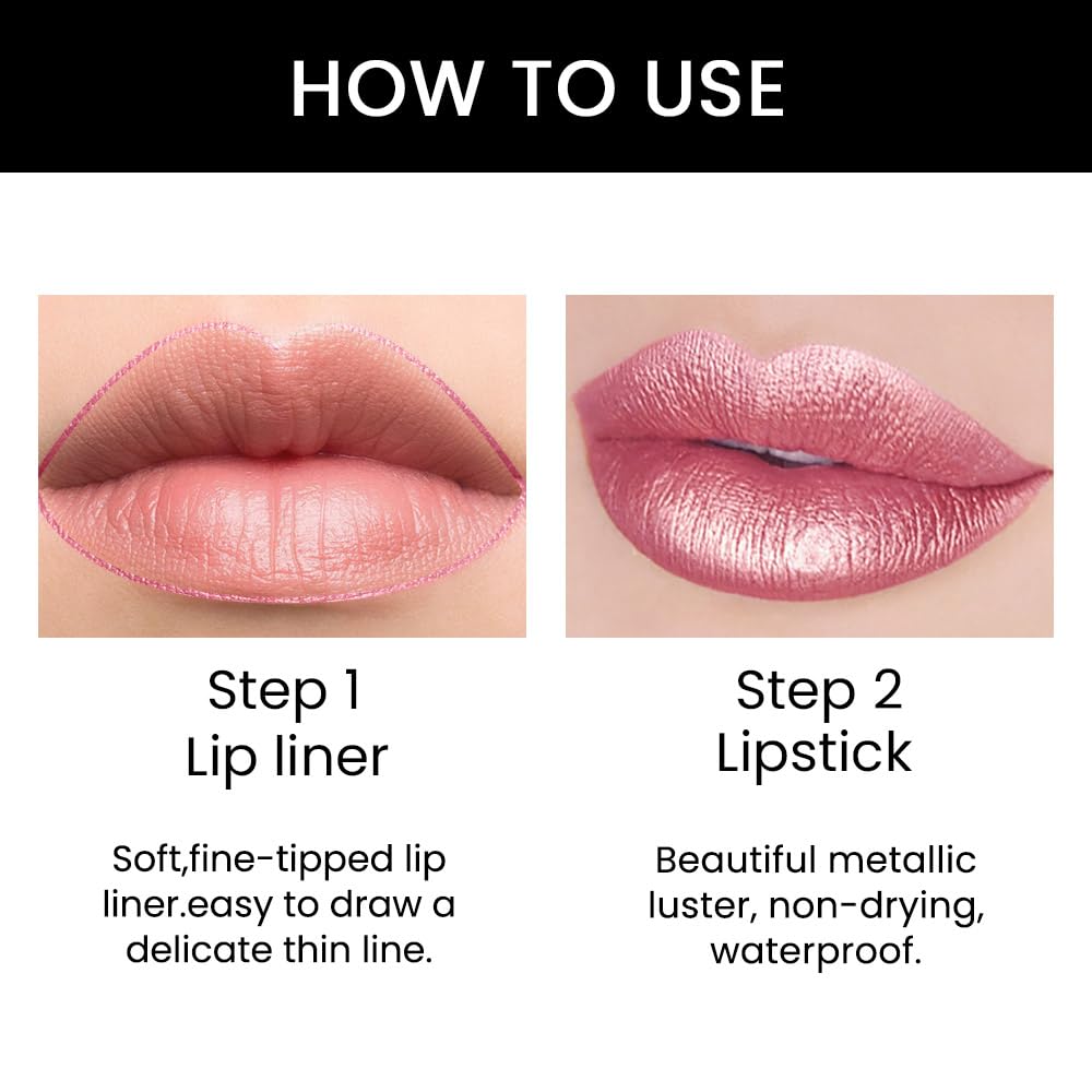 evpct close-up shows precise lip line when applying lip liner