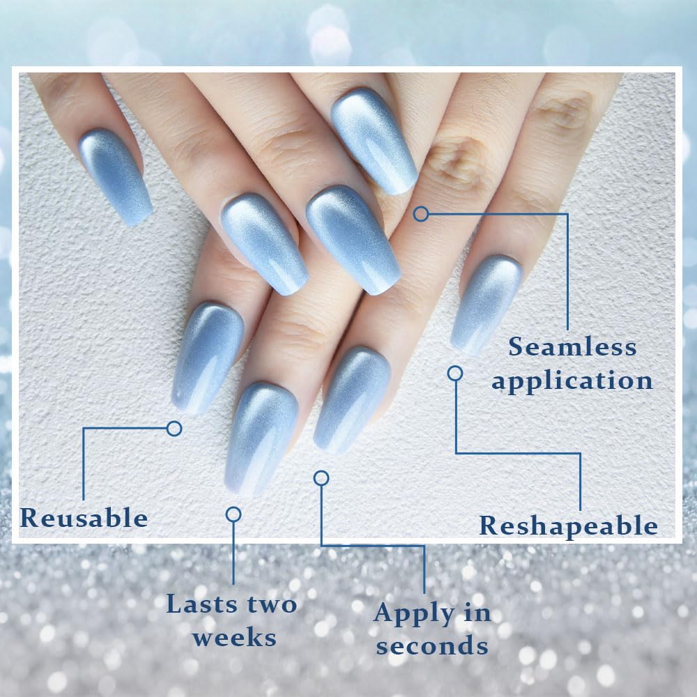 evpct coffin nails medium length with chic shape for everyday wear