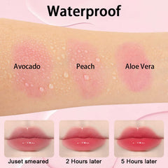 evpct color-change lip balm effect closeup showing temperature-responsive tint.