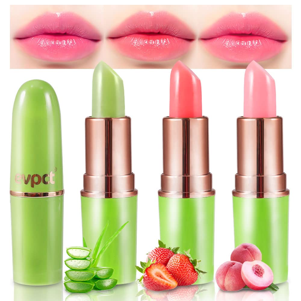 evpct color-changing lipstick packaging, gifting-ready presentation.