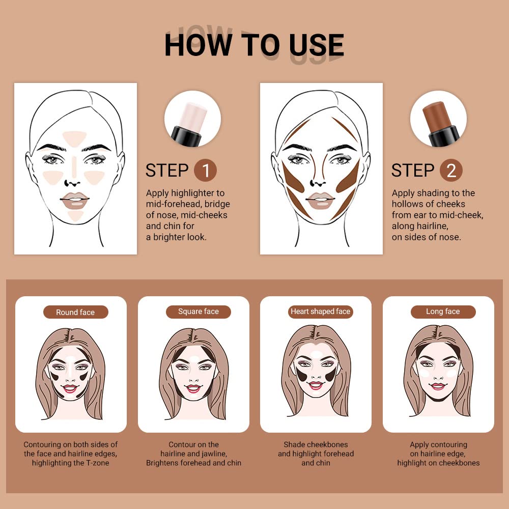 evpct contour stick set packaging portable kit for on the go touch ups