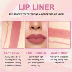 evpct Dual-ended lip liner and lipstick design for quick, even lip color.