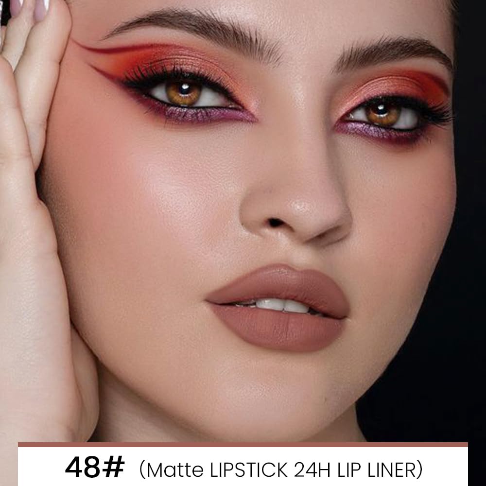 evpct dual-ended lip liner and lipstick for quick, precise application