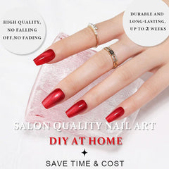 evpct Easy application with included adhesive tabs for quick at-home nail upgrades.