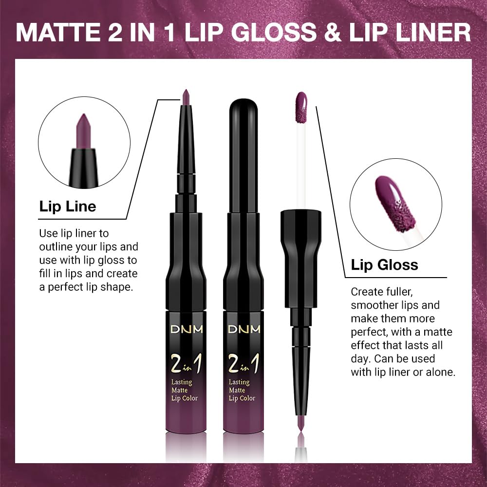 evpct dual-ended design makes lip liner and lipstick easy to apply in one step.