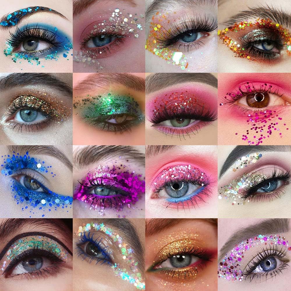 evpct easy removal glitter with makeup remover for quick cleanup