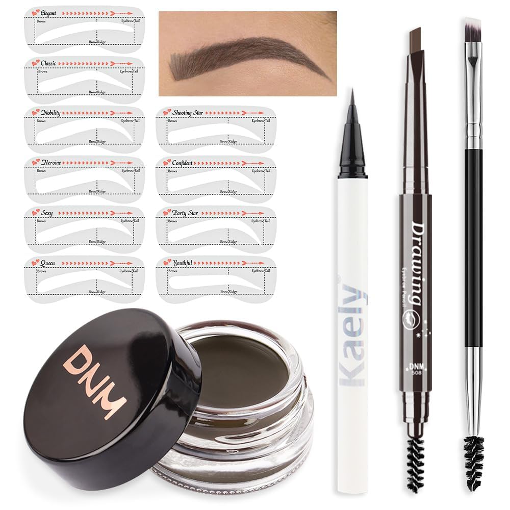evpct eyebrow stencil kit packaging for quick, precise brow shaping