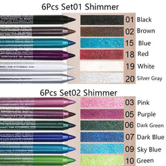 evpct eyeliner set with light blue shimmer adds fresh sparkle and smooth application