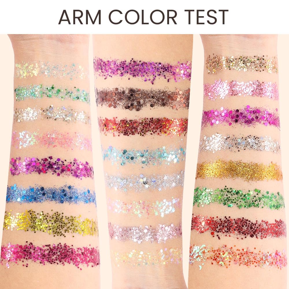 evpct glitter eyeshadow gift packaging ready for gifting