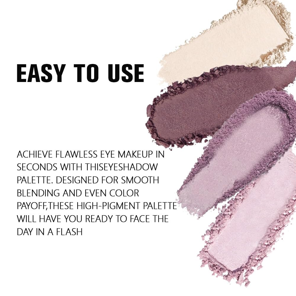 evpct Eyeshadow Quad Plum Violet – vibrant shimmer for statement lids