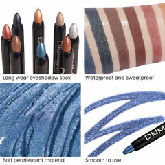 evpct waterproof longwear swatch demonstrates crease-proof formula lasting hours.