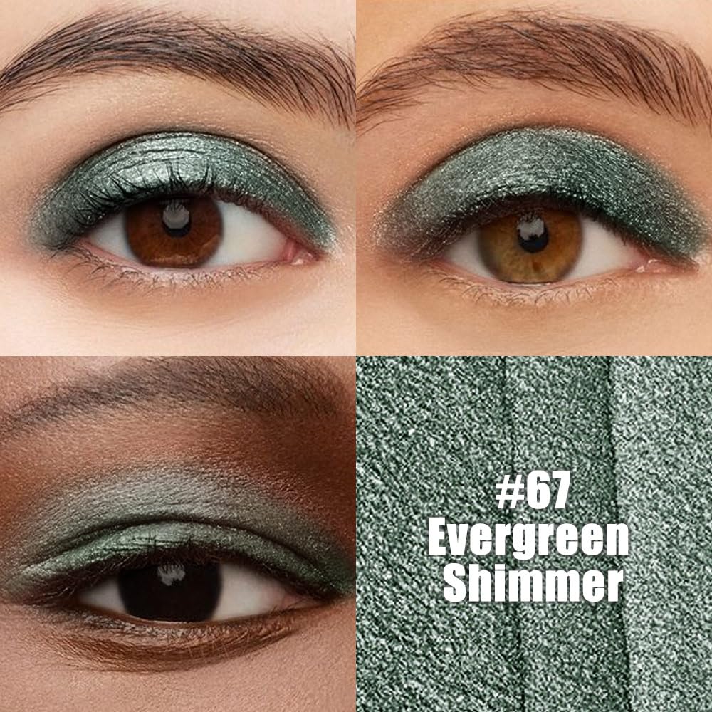 evpct Forest Green Shimmer cream texture enables smooth, fast application