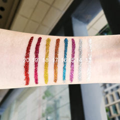 evpct glitter eyeliner application base tip demonstrates easy line drawing