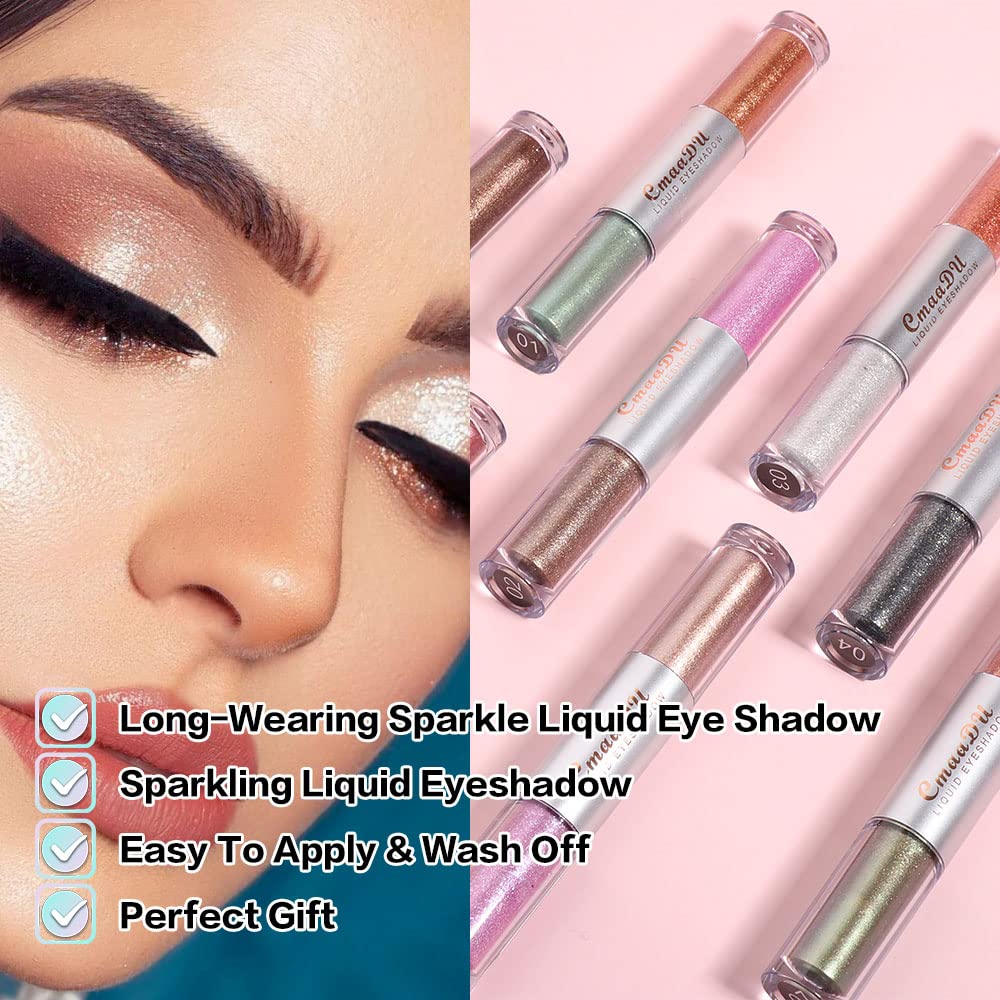 evpct glitter eyeliner line demonstrates waterproof sparkle for dramatic eyes