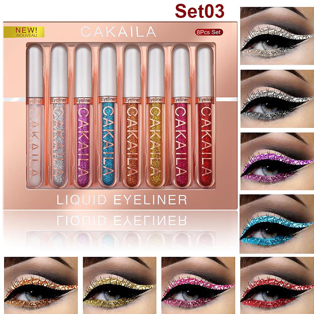 evpct glitter eyeliner swatch white silver pink on skin for color reference