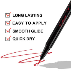 evpct glitter finish eyeliner on eye shows light-catching glow