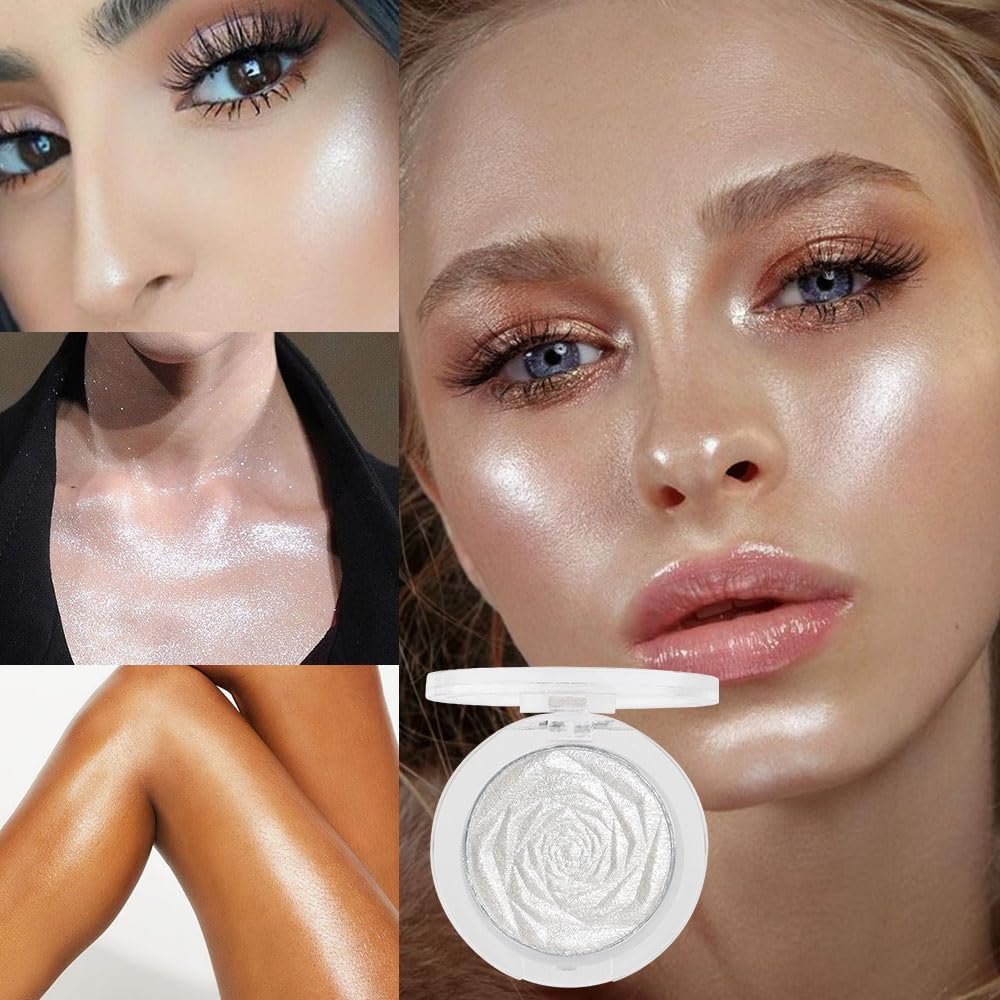 evpct glitter shimmer highlighter palette adds festive, sparkly dimension to makeup looks.