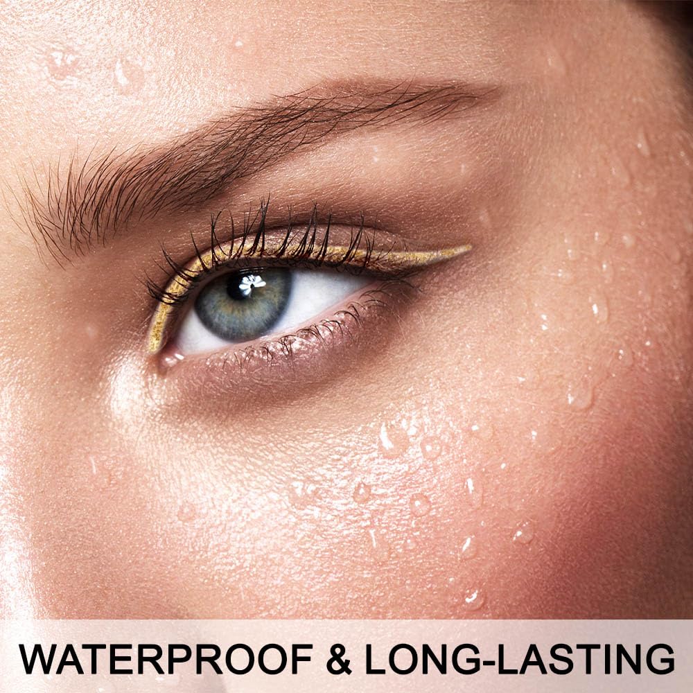 evpct luminous gold eyeliner pencil for versatile eye, lip, or brow use.
