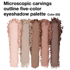 evpct highly pigmented colors provide bold payoff with easy blending.