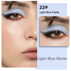 evpct Light Blue Matte Palette compact ideal for on-the-go touchups and travel