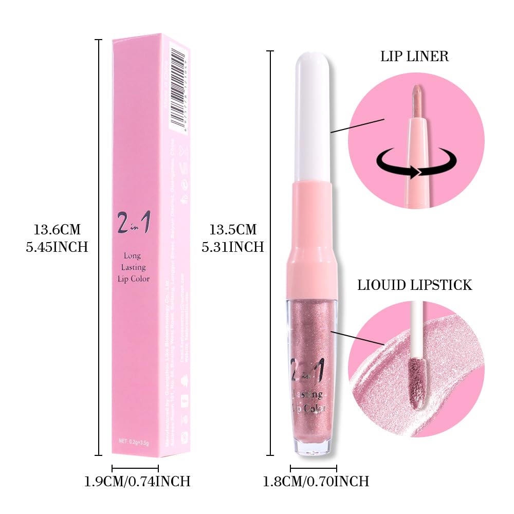 evpct shimmering lip gloss in light violet frosted metallic finish