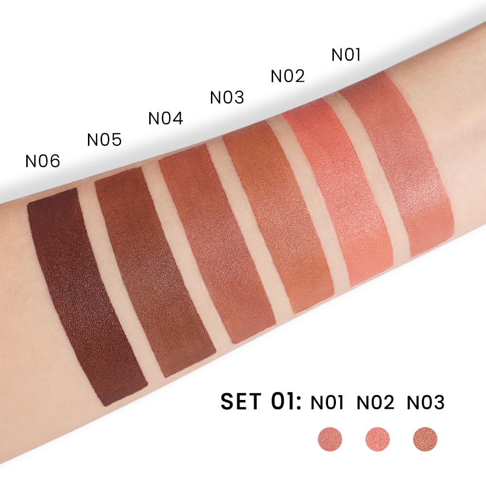 evpct lipstick application closeup demonstrates rich color payoff and matte texture