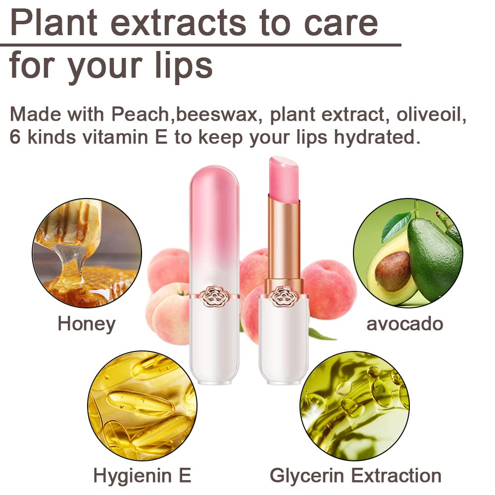 evpct long-lasting moisture lip balm on smooth lips, providing durable color.