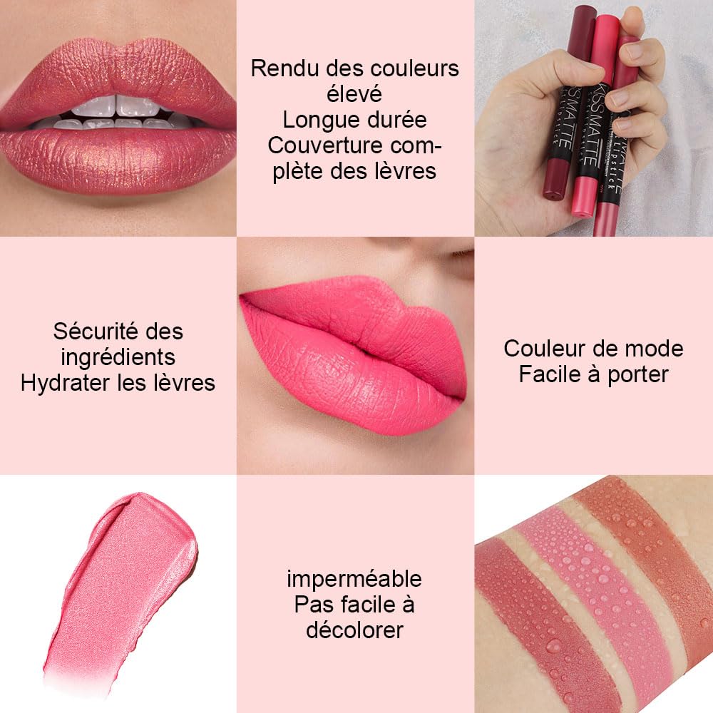 evpct long-lasting lip color with water-resistant finish