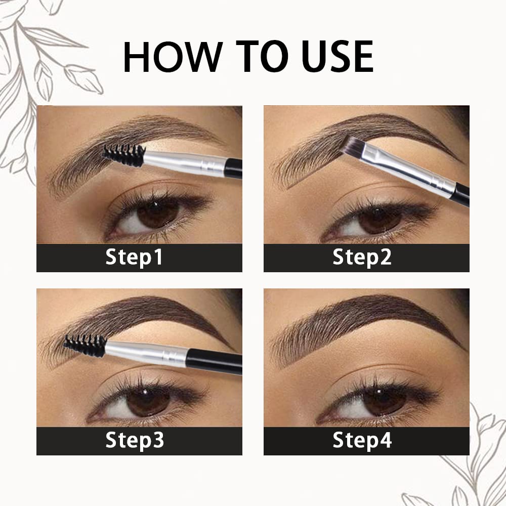evpct Long-wear brow color in seven shades offers a natural match.