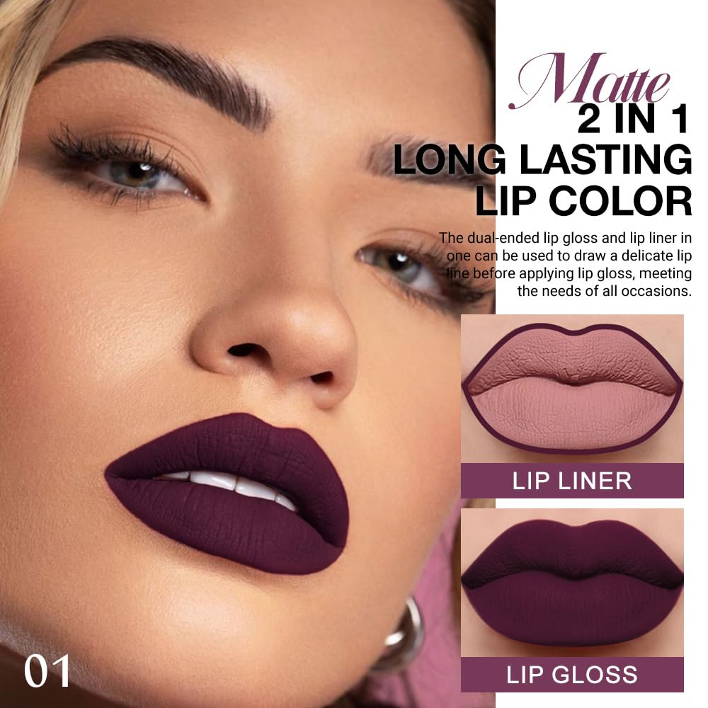 evpct long-wear matte lip color provides smudge-proof color that lasts all day.