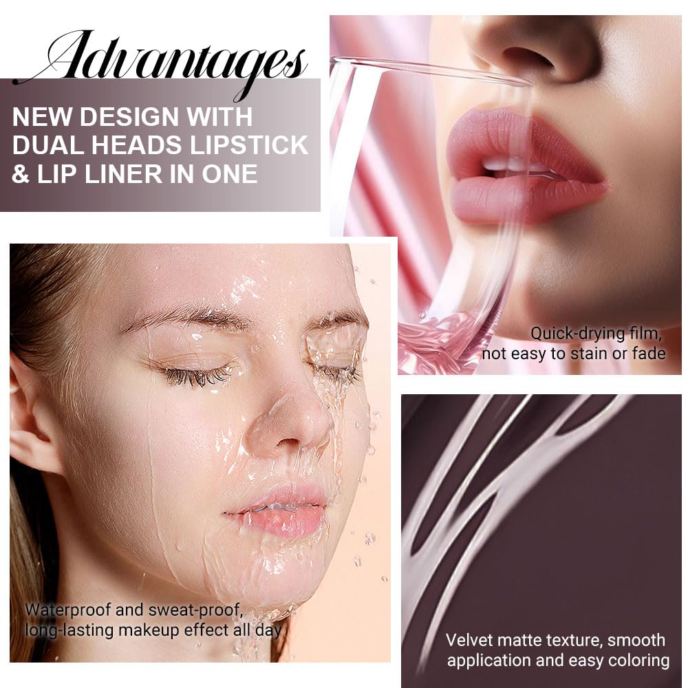 evpct long-wear waterproof matte finish stays put through daily activities.