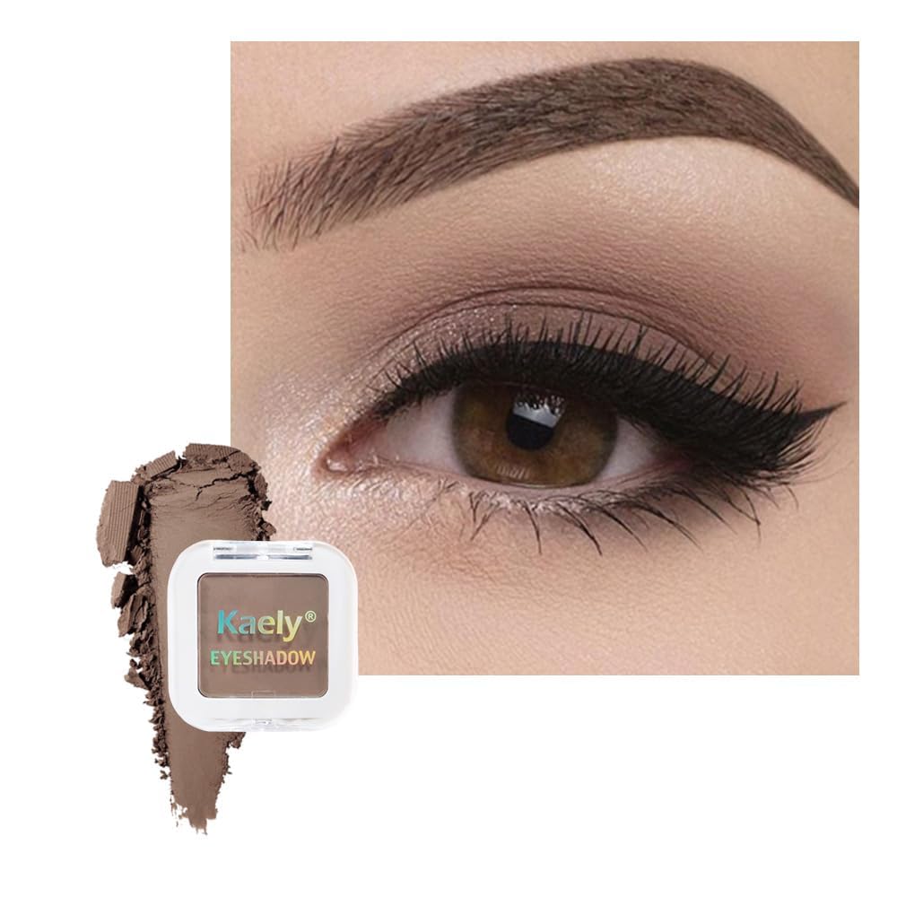 evpct matte brown eyeshadow palette compact offering rich pigment for versatile day-to-night looks.