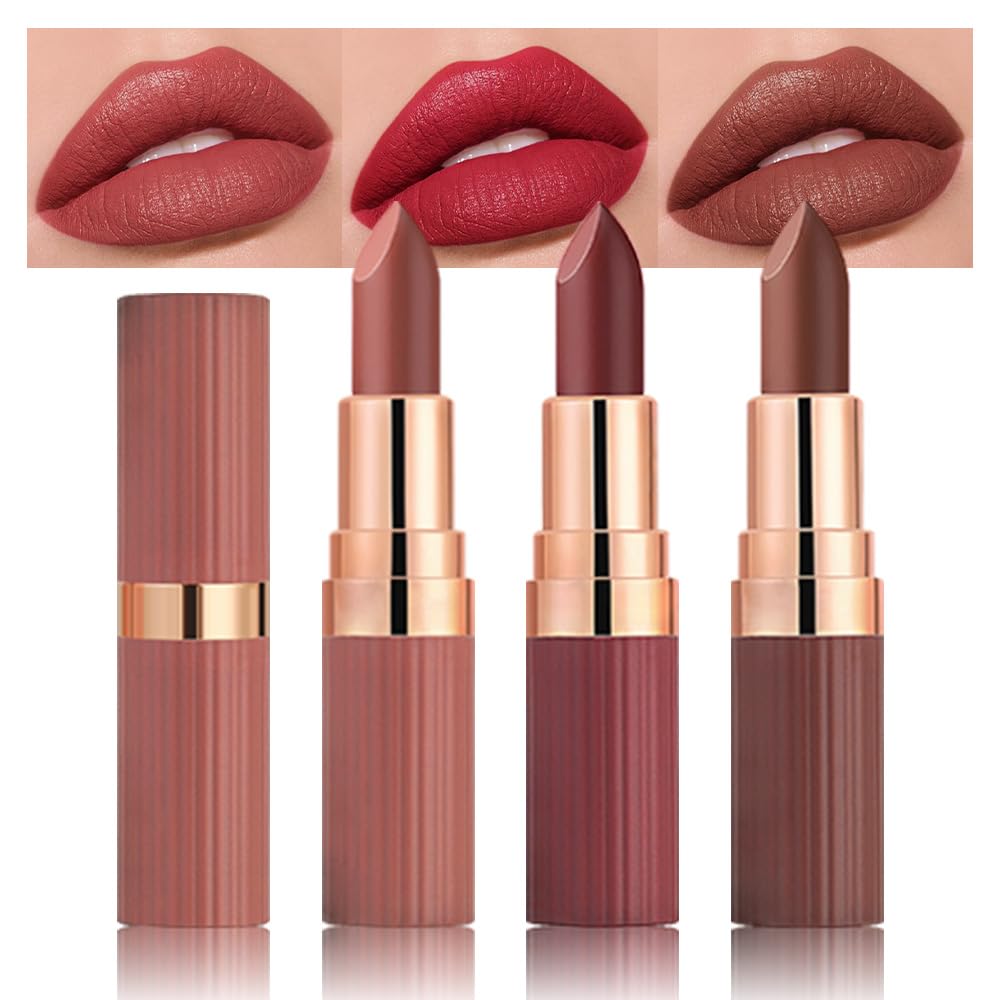 evpct nude lipstick swatch in matte cream finish for everyday versatility
