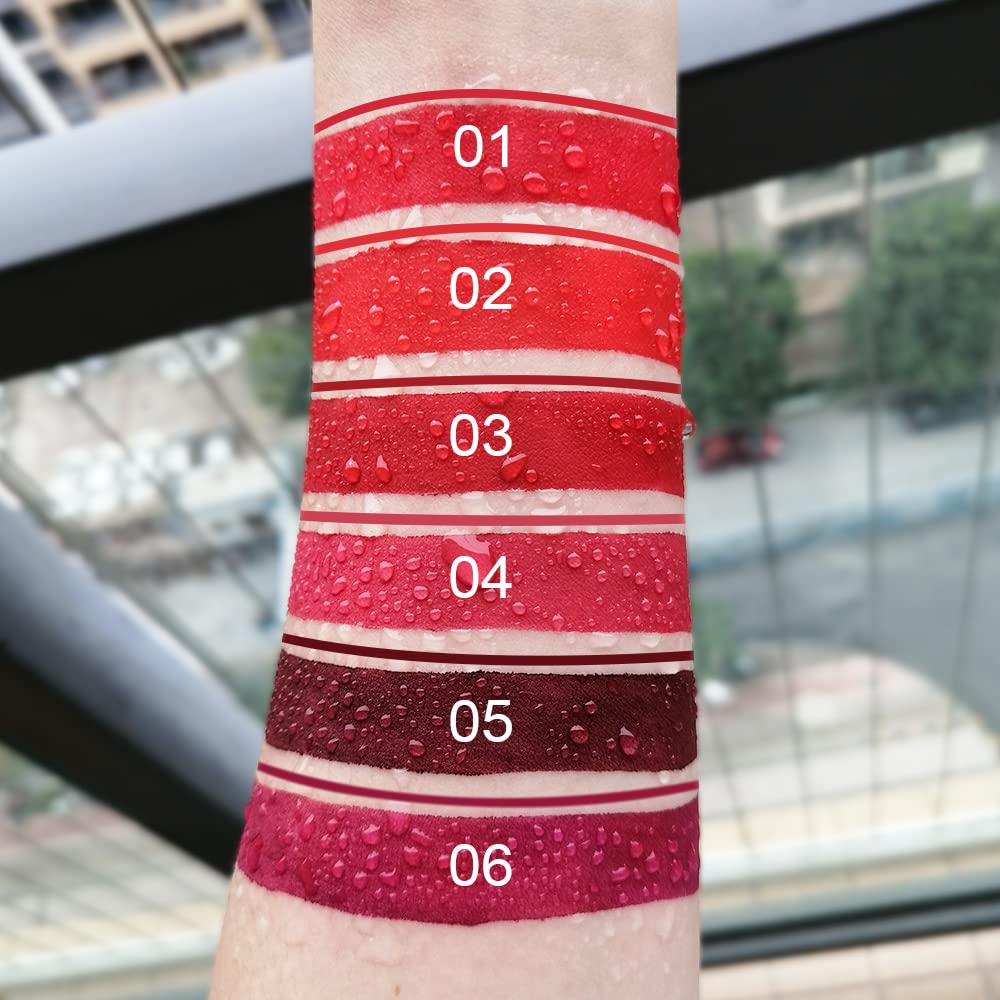 evpct matte velvet finish close-up shows long-lasting, non-sticky texture.