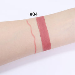 evpct matte velvet finish lip color swatches show rich pigment and smooth application.
