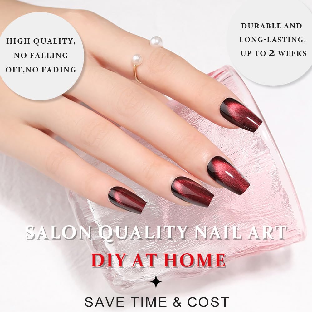 EVPCT medium-length coffin nails ideal for everyday chic and comfortable wear.