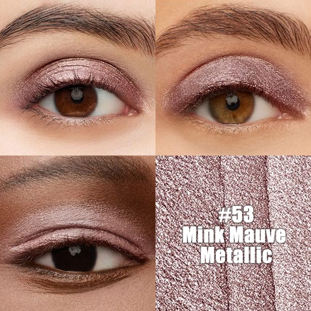 evpct Metallic Mauve Cream Eye Shadow Stick swatch shows rich metallic color.