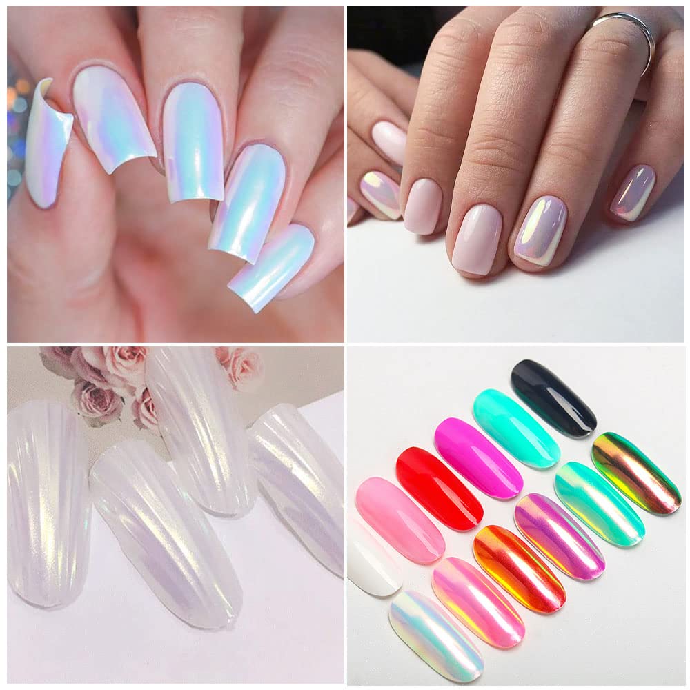 evpct multi-color shimmer powder blends with gel for customized sparkle
