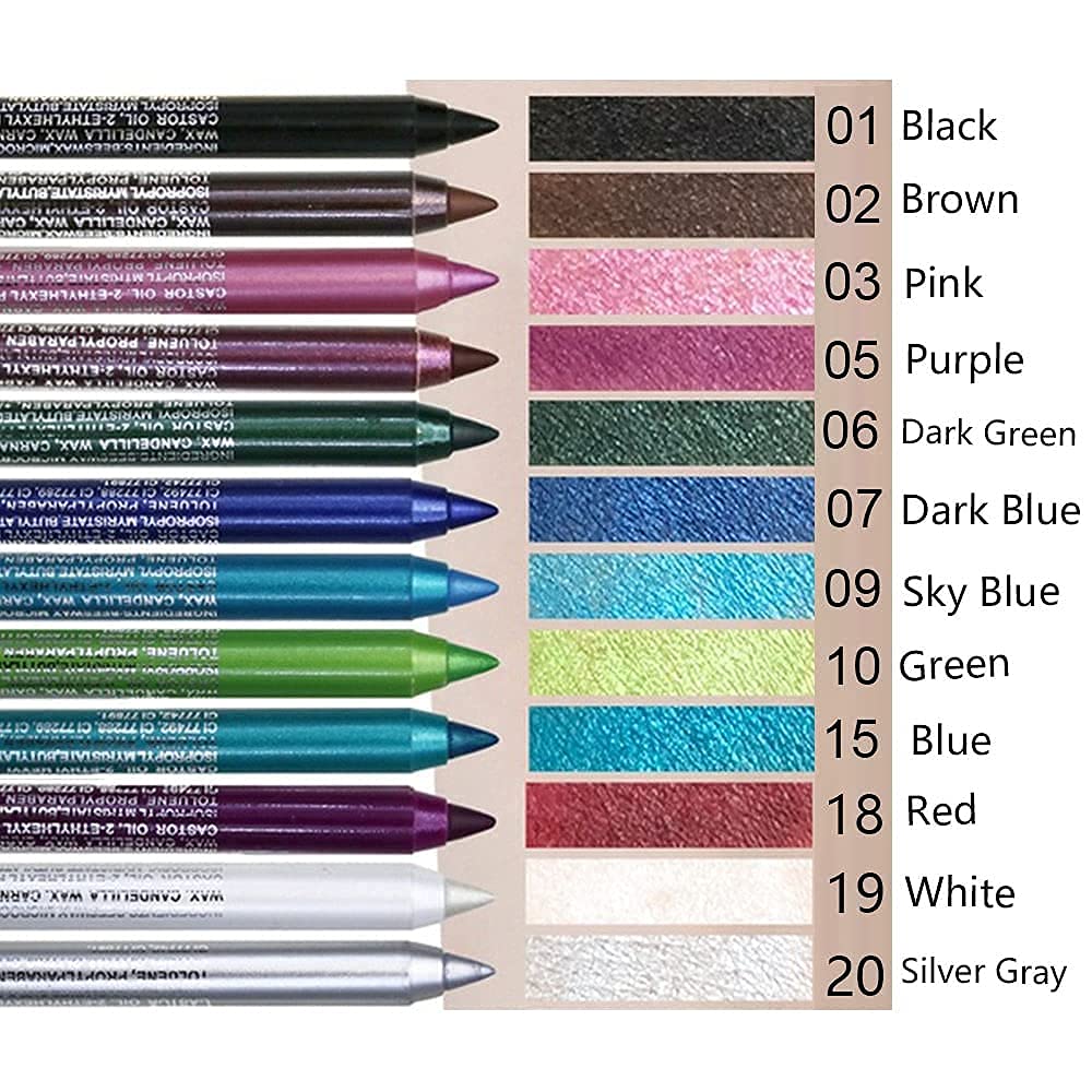 evpct multifunction eyeliner pencils work as lip liner, eye shadow, and brow tool.