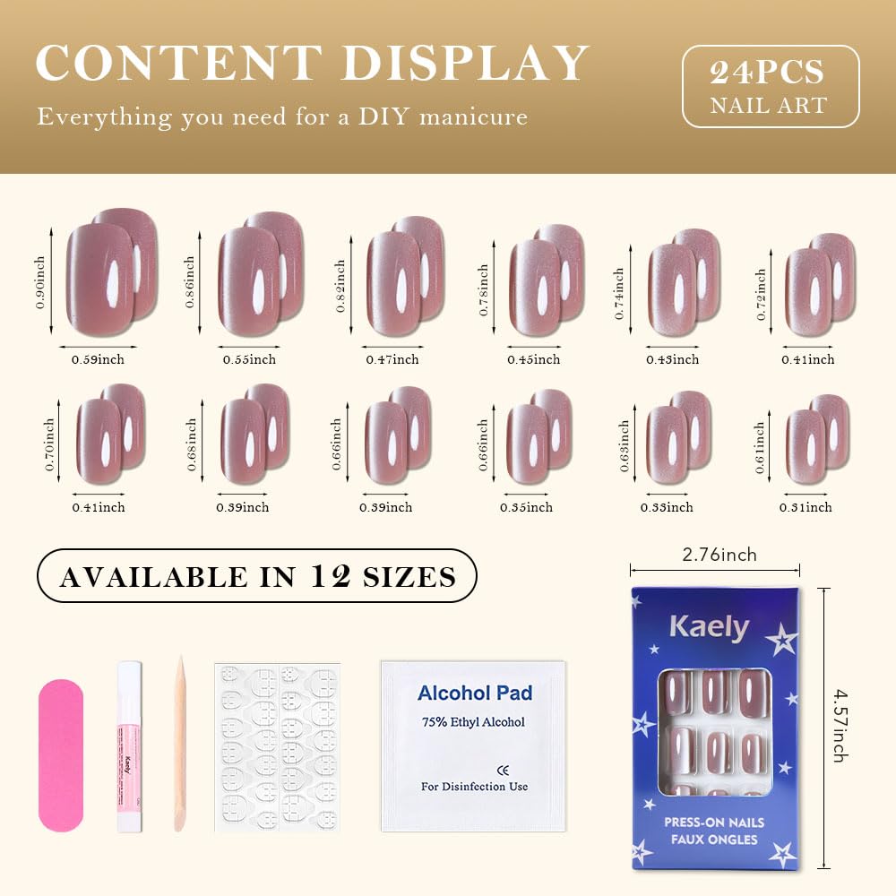 evpct Nail kit features 24 sizes with file and adhesive tabs for a tailored fit