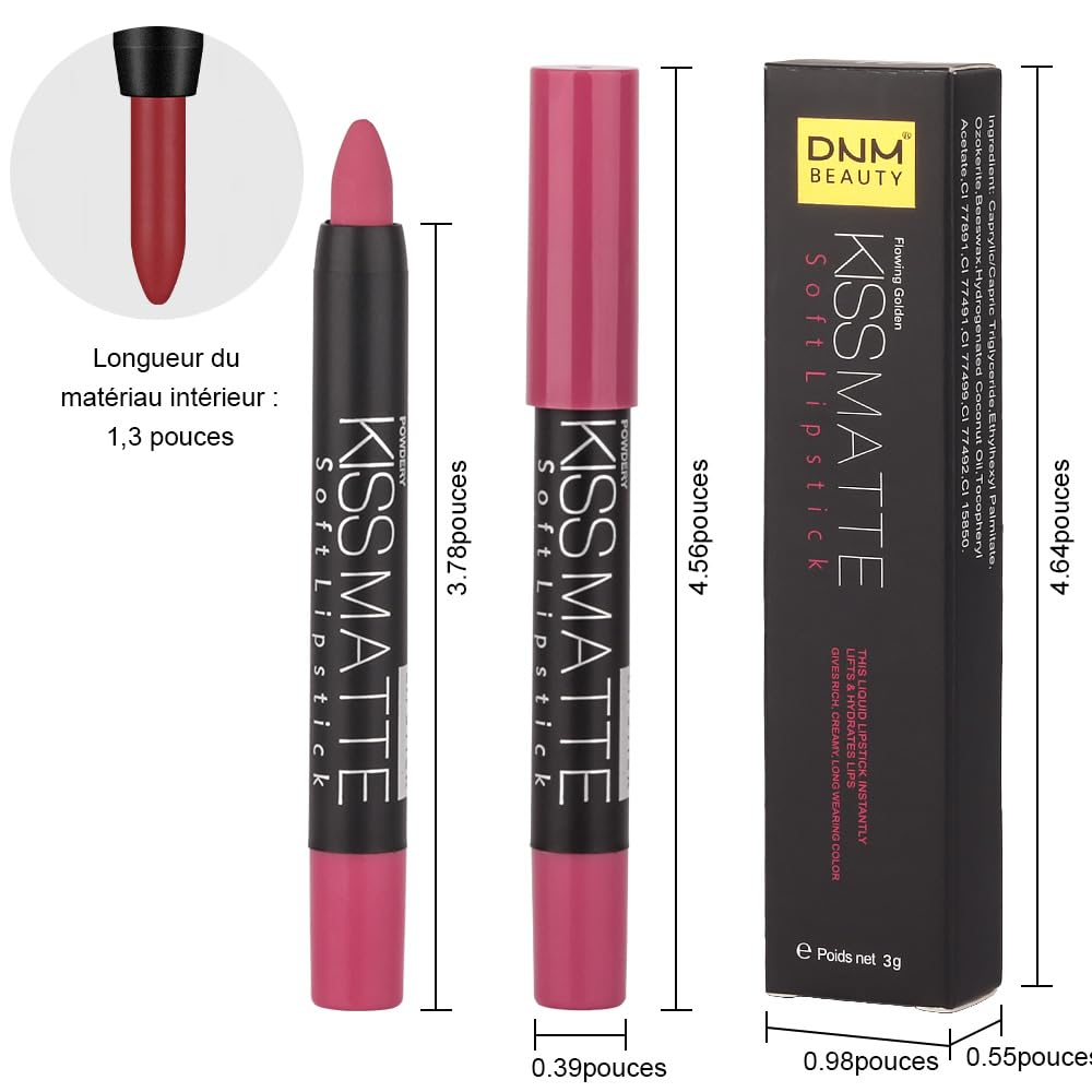 evpct Versatile lip set for office, date, and party looks.