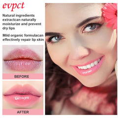 evpct peach lipstick texture, nourishes and adds moisture.